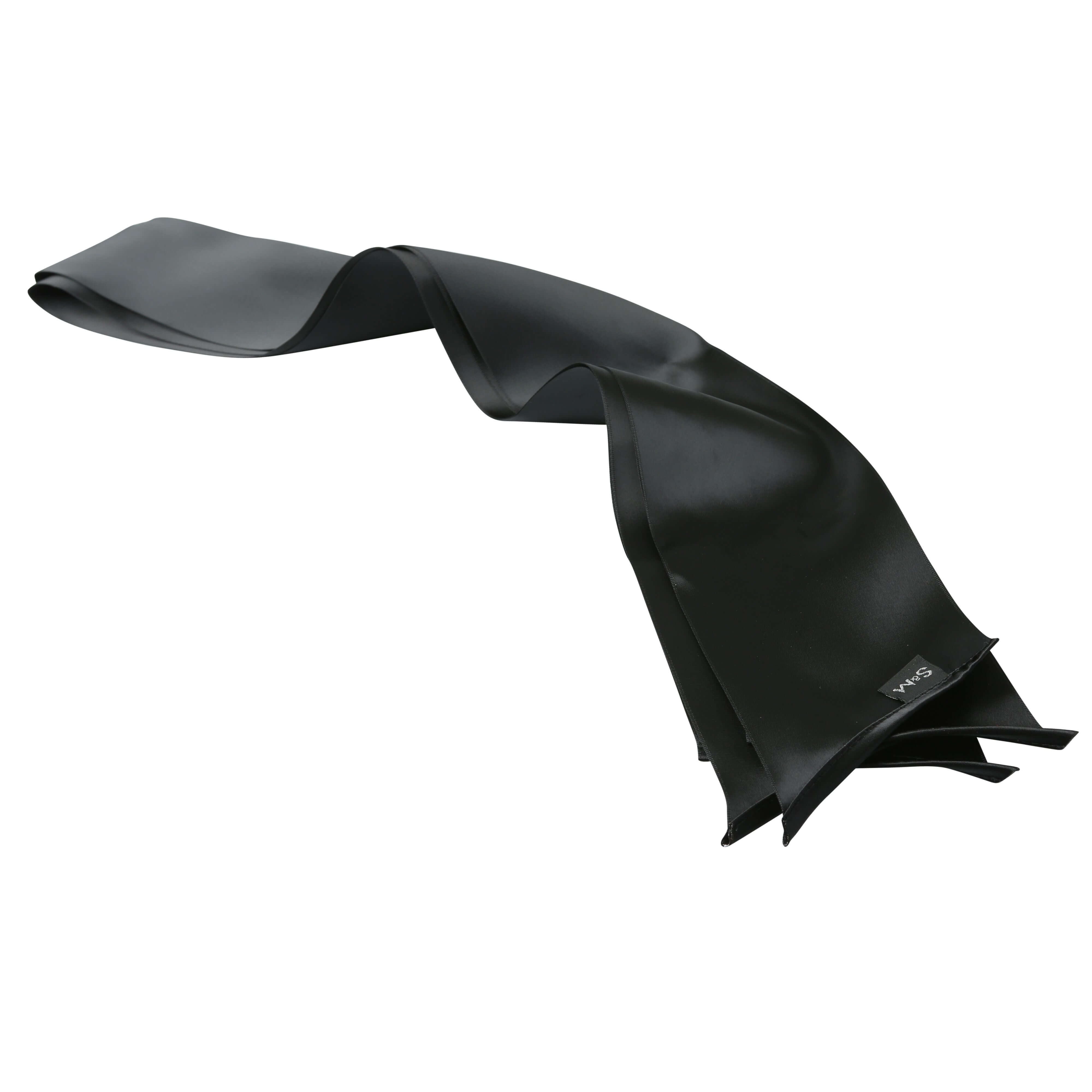 Sex and Mischief Silky Sash Restraints - Black-1