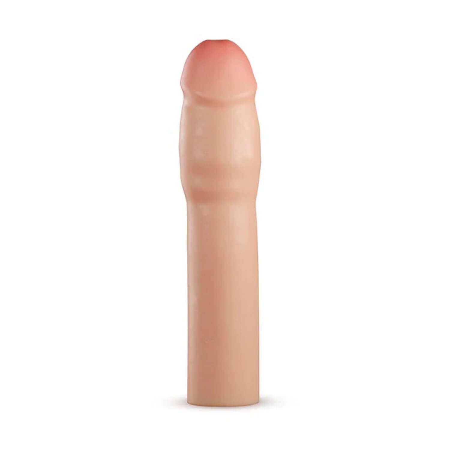 Performance Plus 1.5 Inch Silicone Penis Extender in Beige for enhanced length and girth.