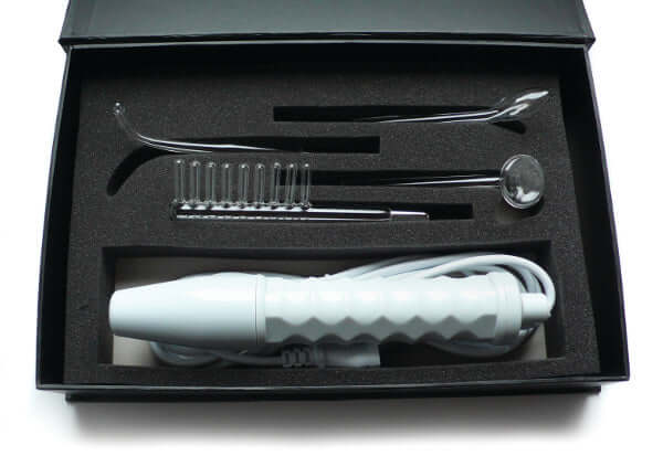 Neon Wand Electrosex Kit - White Handle - Purple Electrode-0