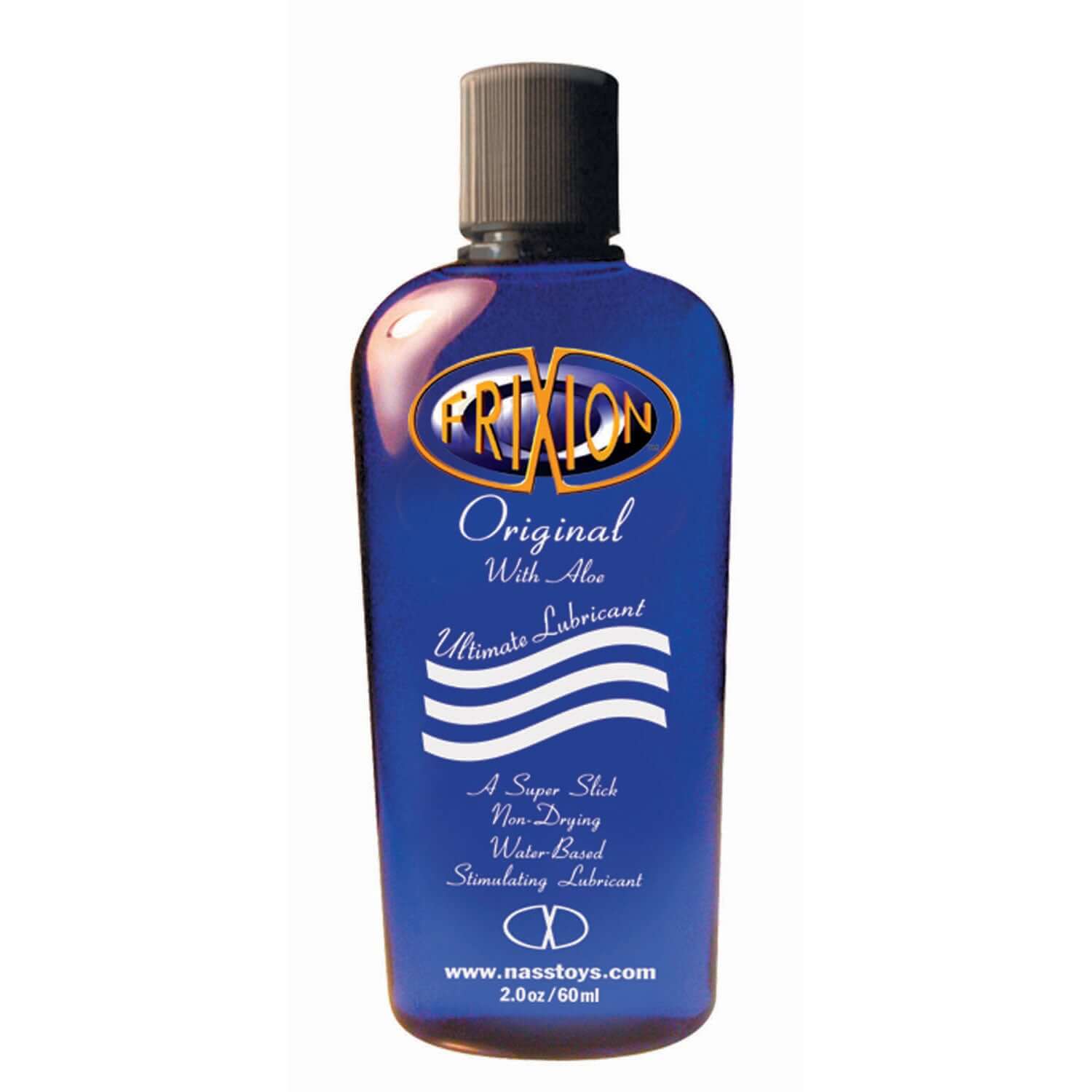 Frixion Ultimate Water Based Lubricant 2 Oz bottle, featuring a silky texture for enhanced comfort and moisture.