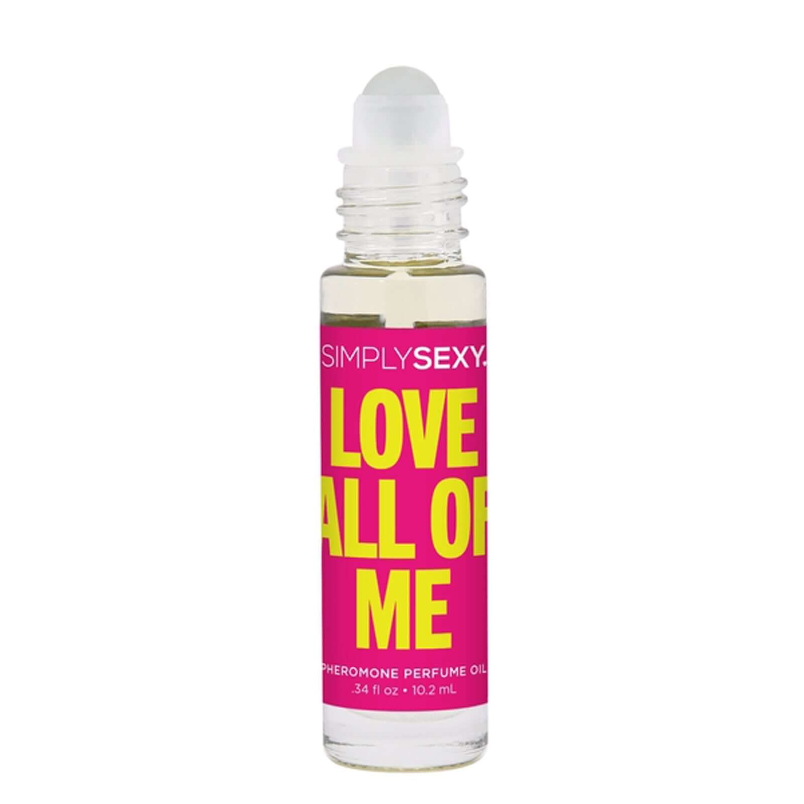 Simply Sexy Pheromone Perfume Oil Love All of Me Roll-On .34 Oz. Bottle with Pink Label
