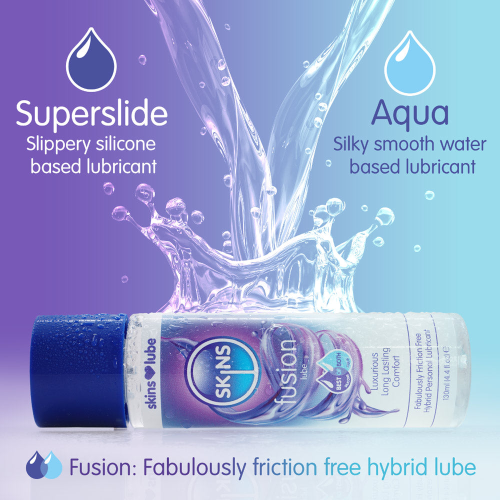 Skins Fusion Hybrid Silicone and Water Based Lubricant 4.4oz-1
