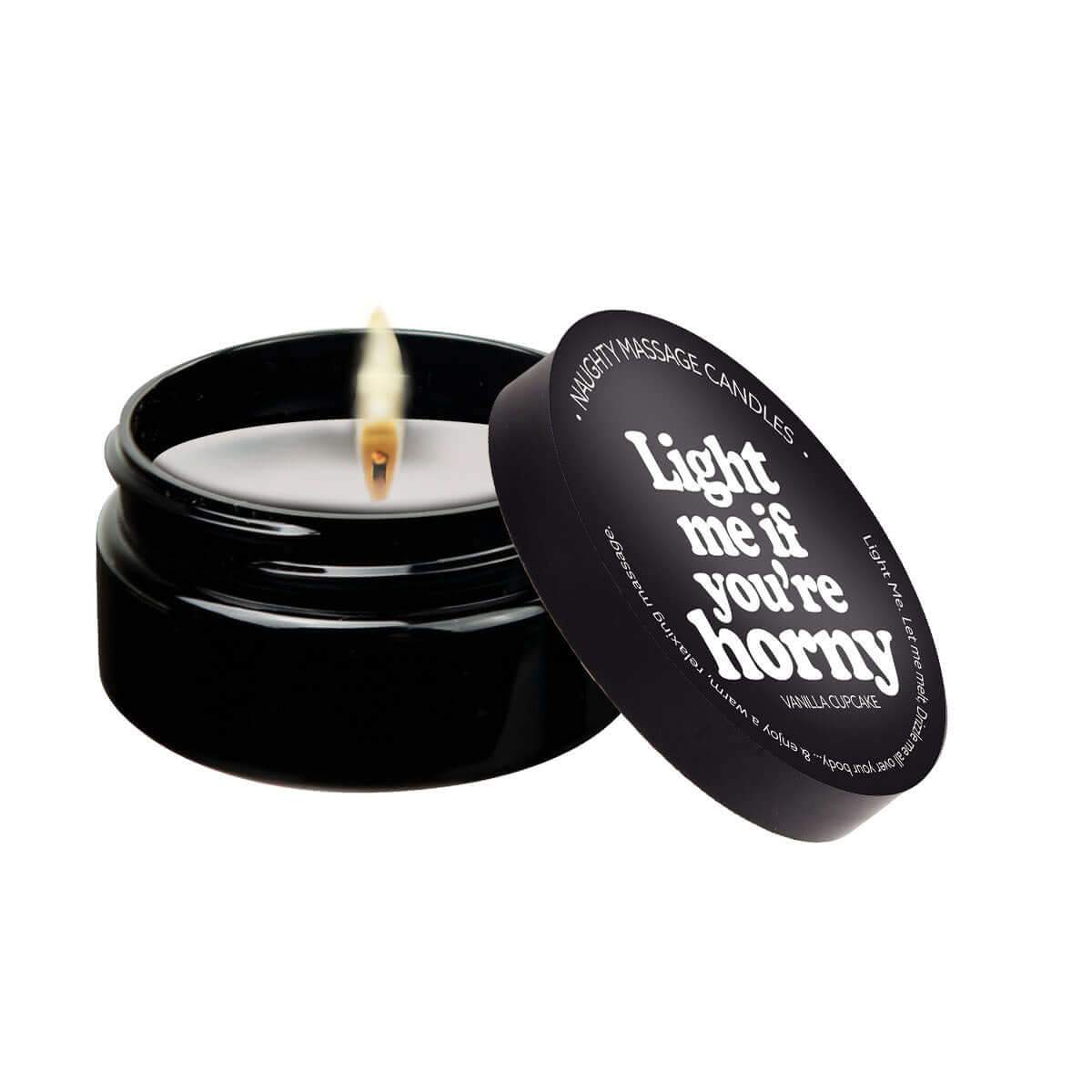 Light Me if You're Horny - Massage Candle - 2 Oz - Vanilla-0