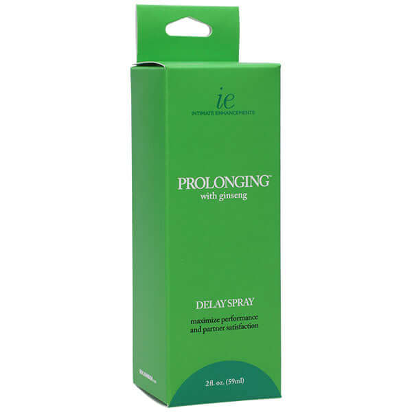 Prolonging Delay Spray for Men 2 Oz packaging, designed to enhance stamina and partner satisfaction.