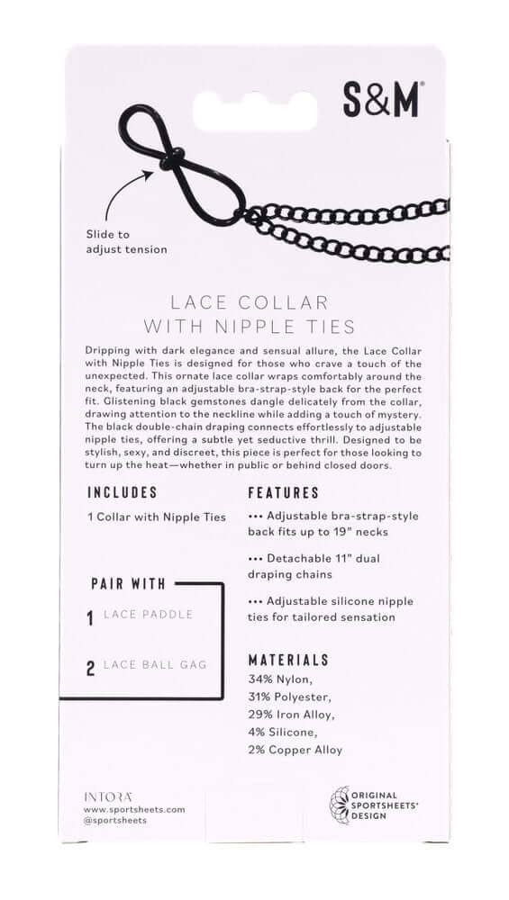 Lace Collar With Nipple Ties-0