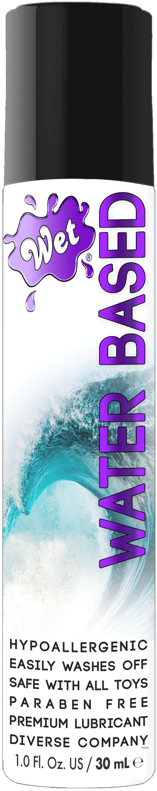 Wet Original Water Based Lubricant 1 Oz bottle featuring a gel-like formula for smooth performance.