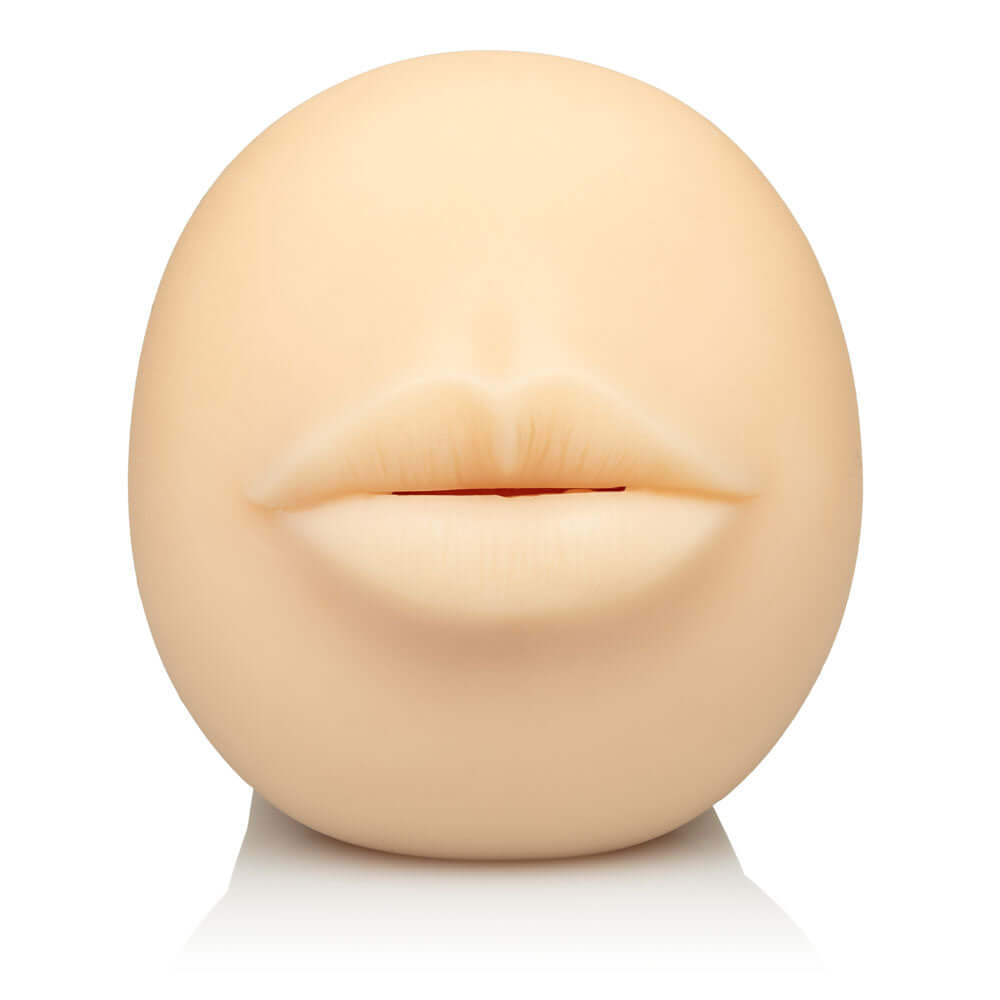 Stroke It Mouth Masturbator Ivory showing a realistic lip design for immersive pleasure.