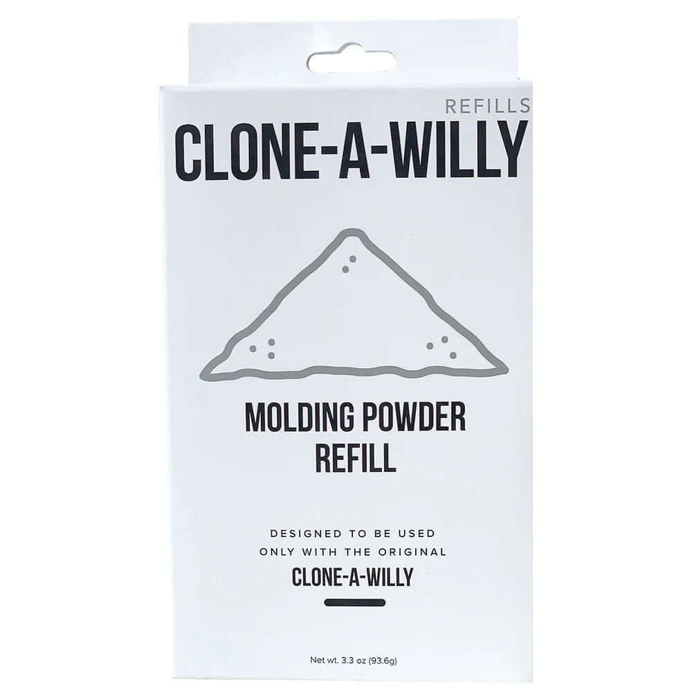 Clone a Willy Molding Powder Refill 3.3 Oz package for remaking molds with Clone-A-Willy kits.