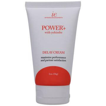 Power Plus Delay Creme for Men 2 Oz Boxed cream tube for enhancing performance and confidence in intimate moments.