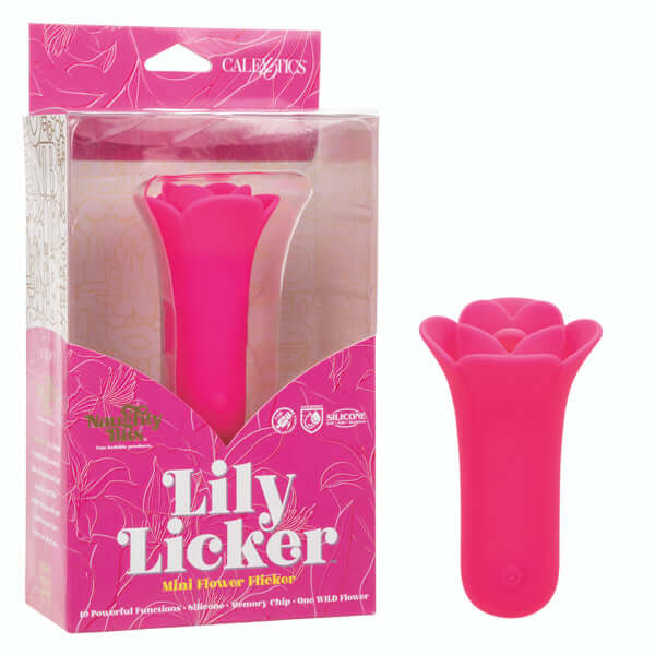 Naughty Bits Lily Licker Mini Flower Flicker - Pink-1