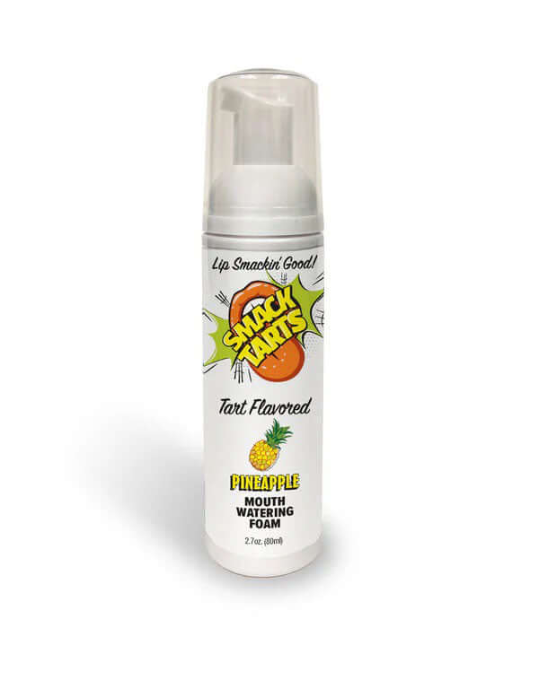 Smack Tarts Mouthwatering Foam Sour Pineapple 2.7 Oz bottle with tart flavor and pineapple design.