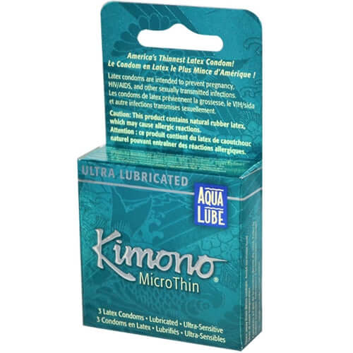 Kimono Microthin Plus Aqua Lube - 3 Pack-0