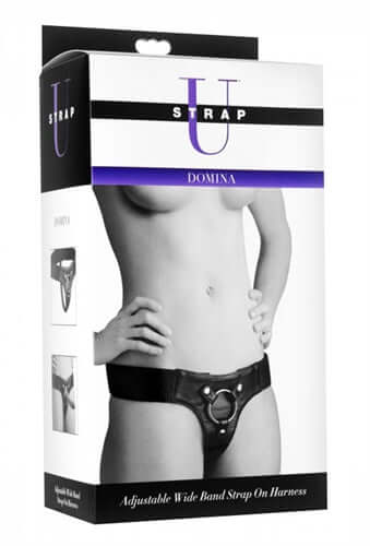 Domina Adjustable Wide Band Strap on Harness-1