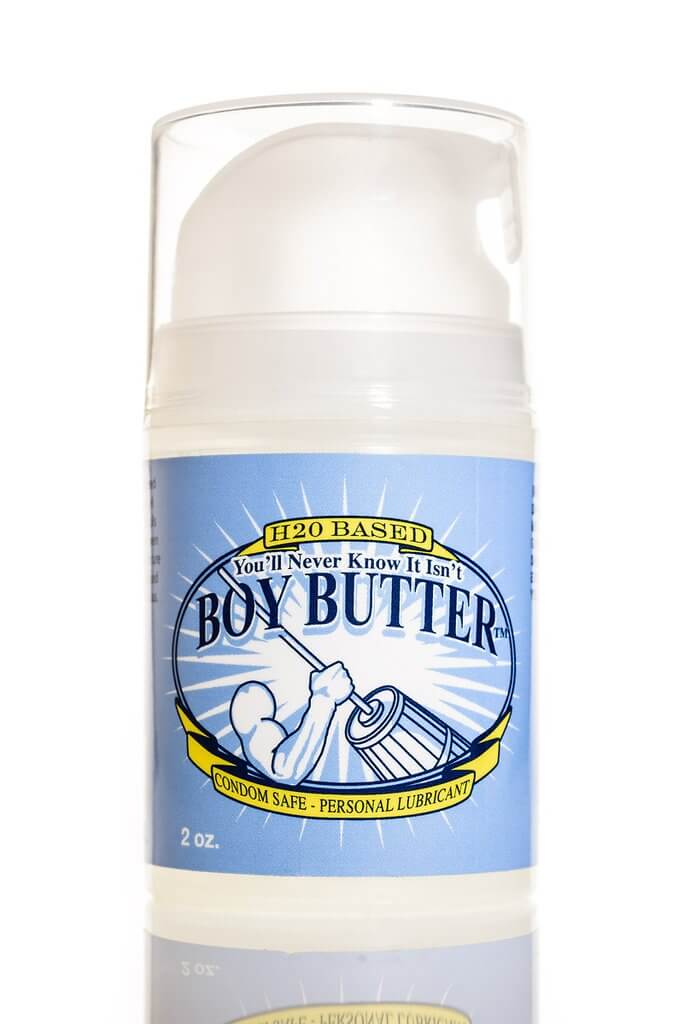 You will Never Know It Isnt Boy Butter 2 Oz Pump, water-based personal lubricant in a 2 oz pump bottle.