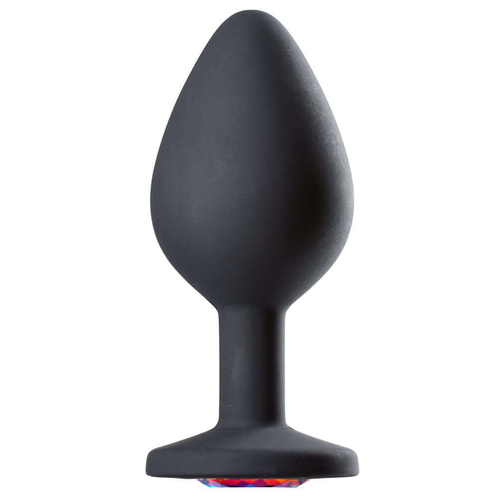 Cloud 9 Novelties Gems Jeweled Silicone Anal Plug - Medium-0