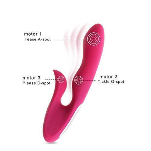 Levett Abby Premium Soft Silicone G-spot 3 Motors Massager