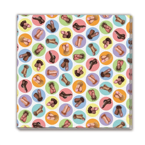 Mini Penis Napkins 8 Pack: Fun and Playful Party Decor