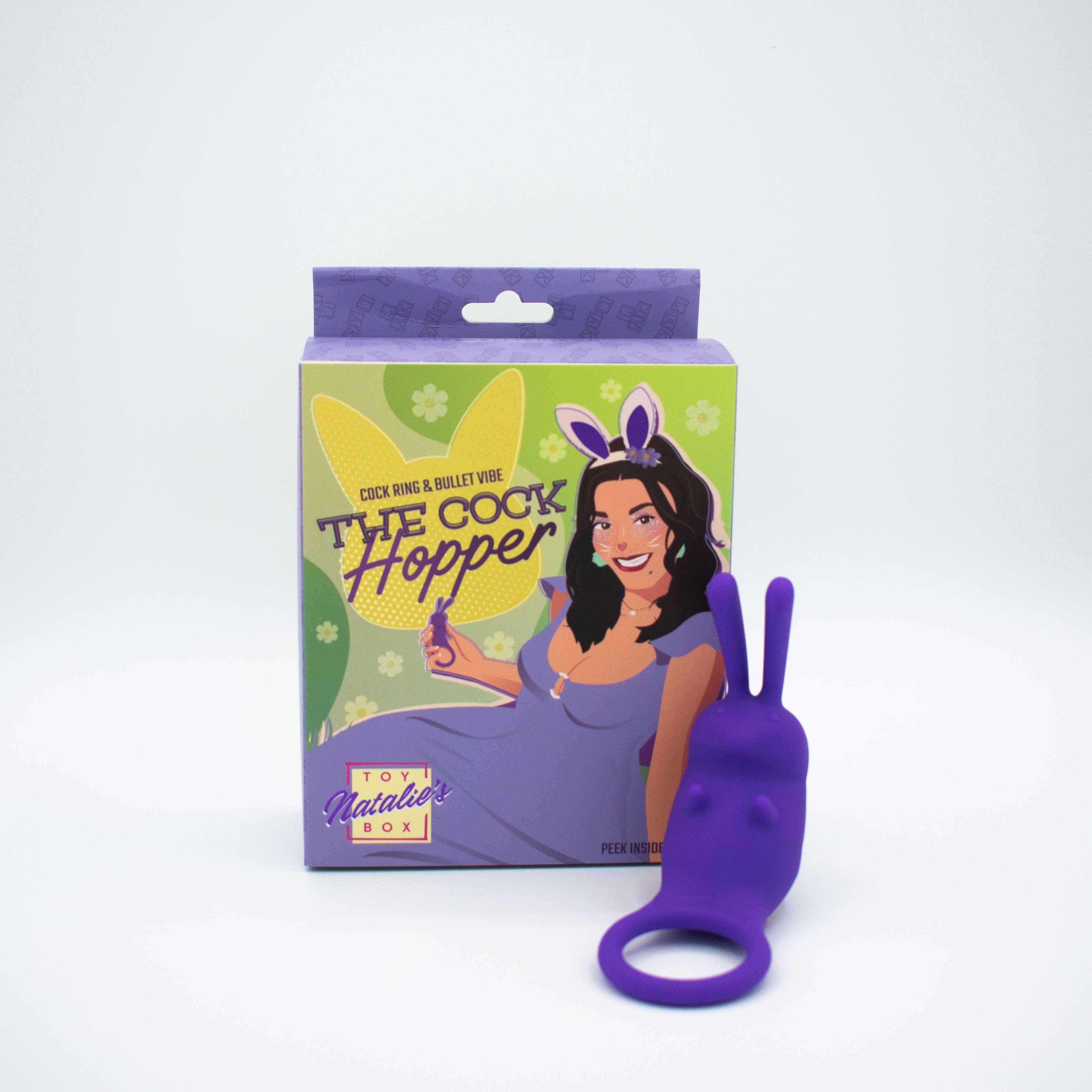 The Cock Hopper Cock Ring and Bullet Vibrator - Purple