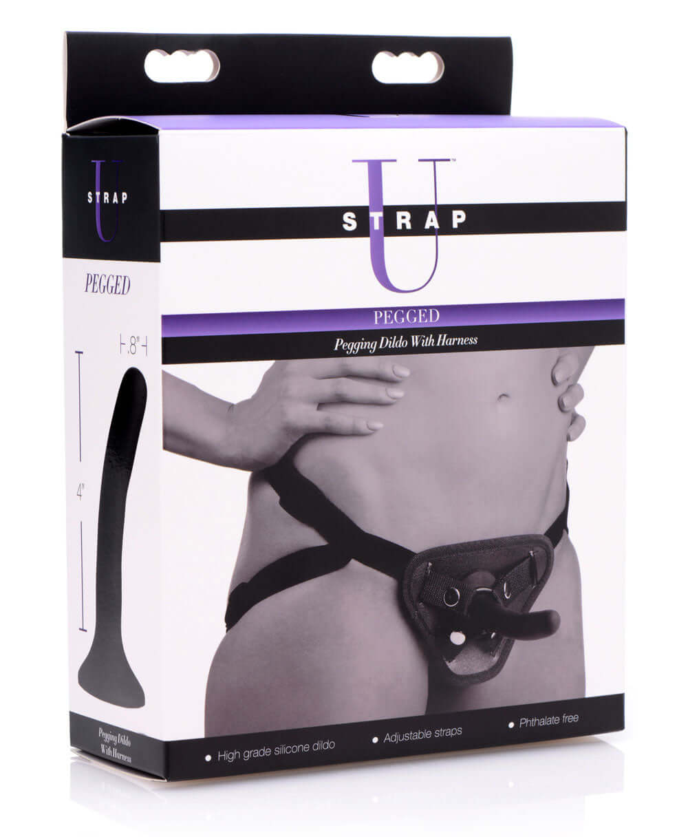 Pegged - Pegging Dildo With Harness - Black*