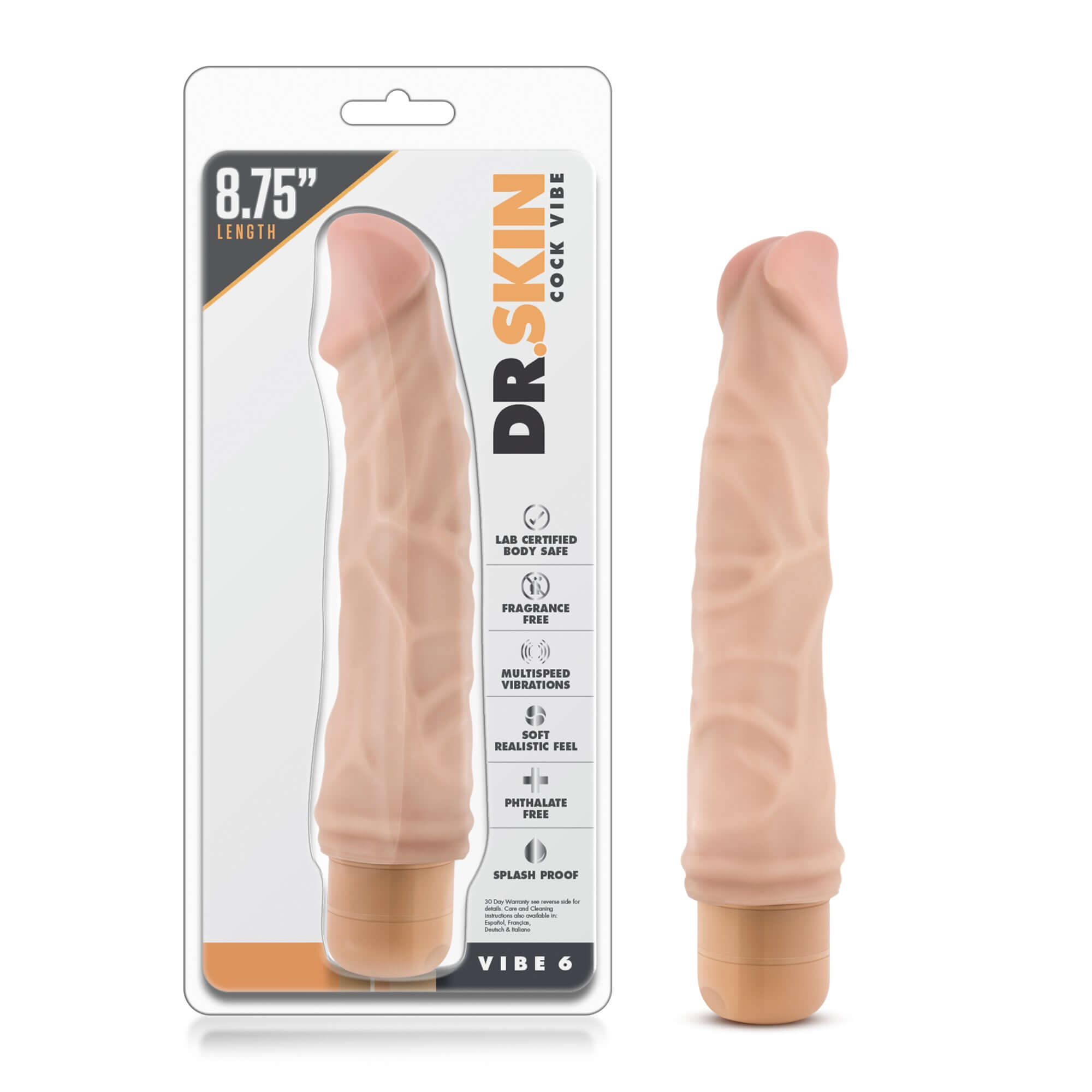 Dr. Skin - Cock Vibe 6 - Beige-2