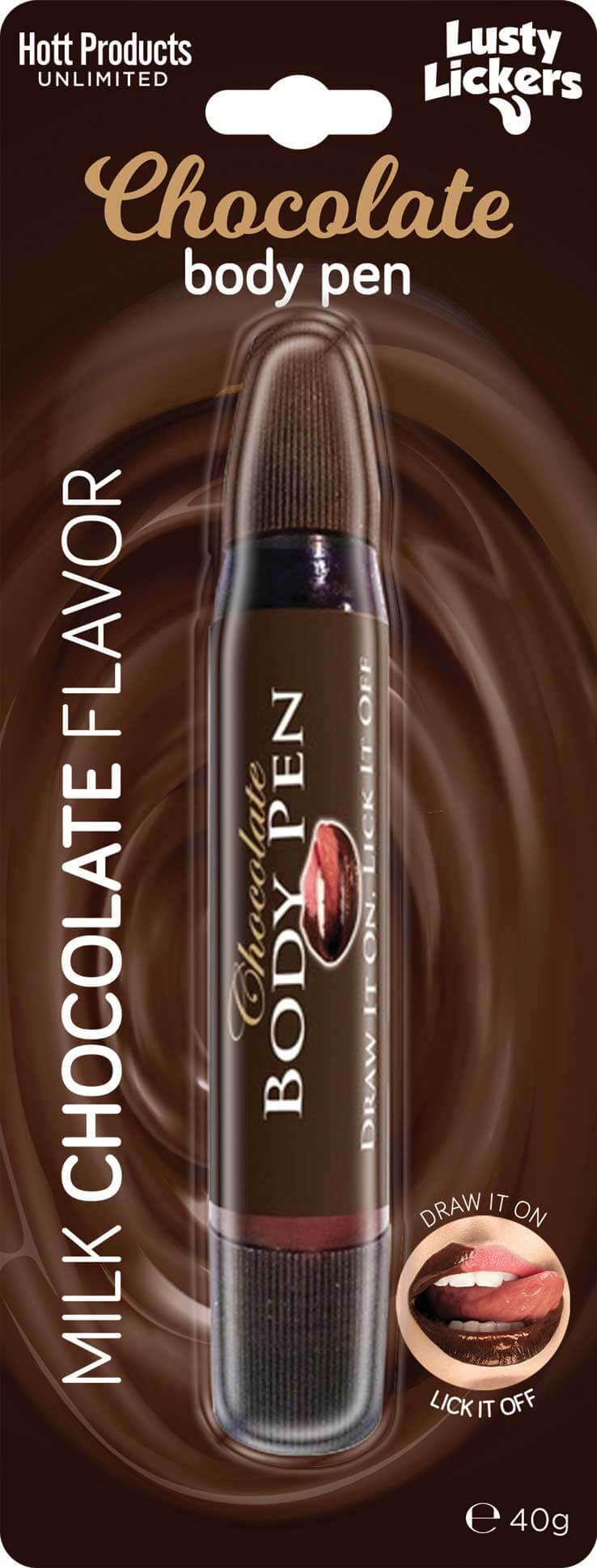 Milk Chocolate Body Pen for Sensual Play, an edible body pen for fun and intimate moments.