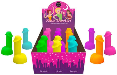 Neon Penis Shooters - 12 Piece Display-0