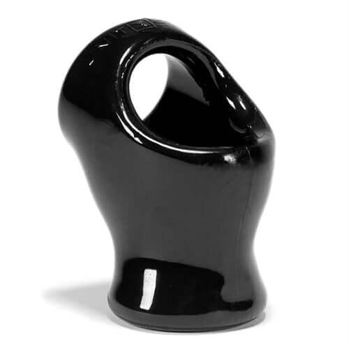 Oxballs Atomic Jock Unit-X Cock Ring & Ball Stretcher Black - ergonomic and flexible design for comfort and support.