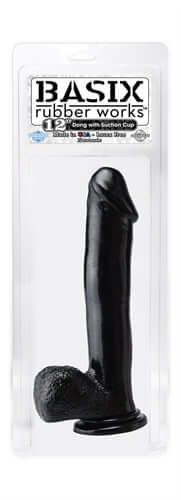 Basix Rubber Works 12 Inch Suction Cup Dong