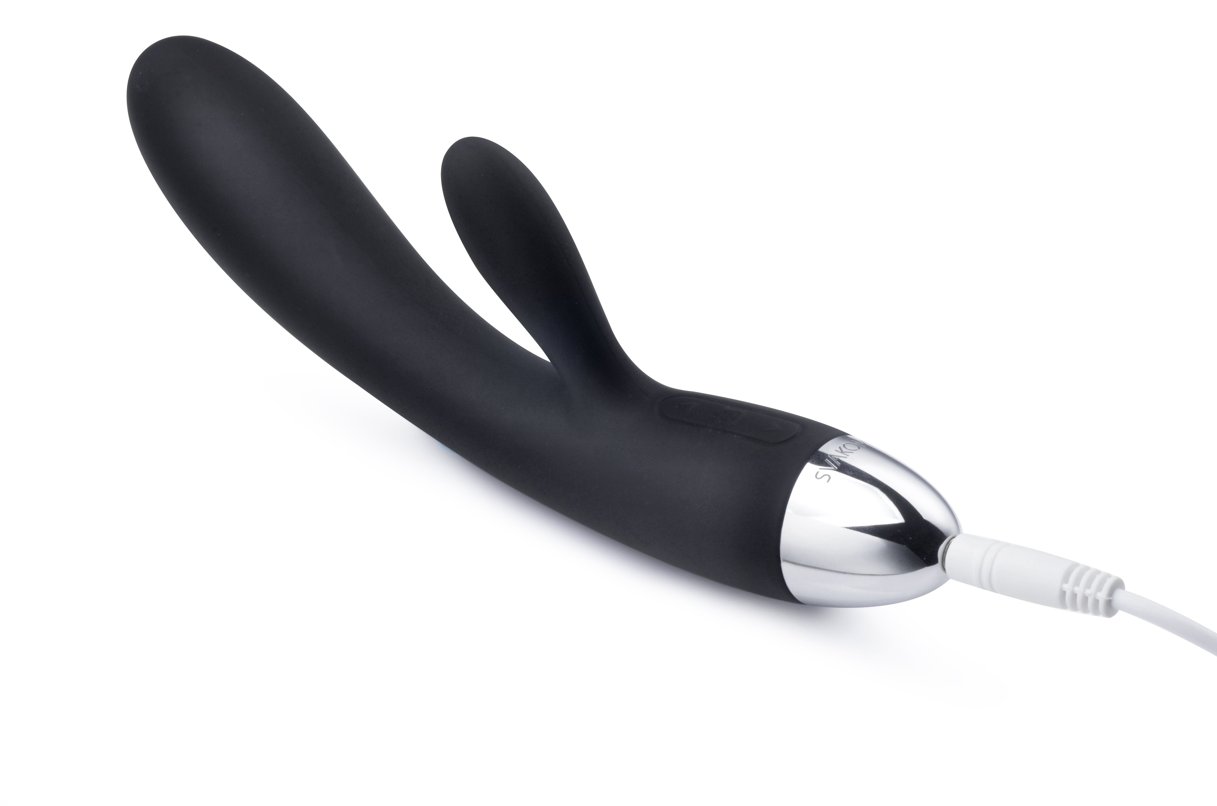 SVAKOM Alice Rechargeable Dual Motor Rabbit Vibe Black