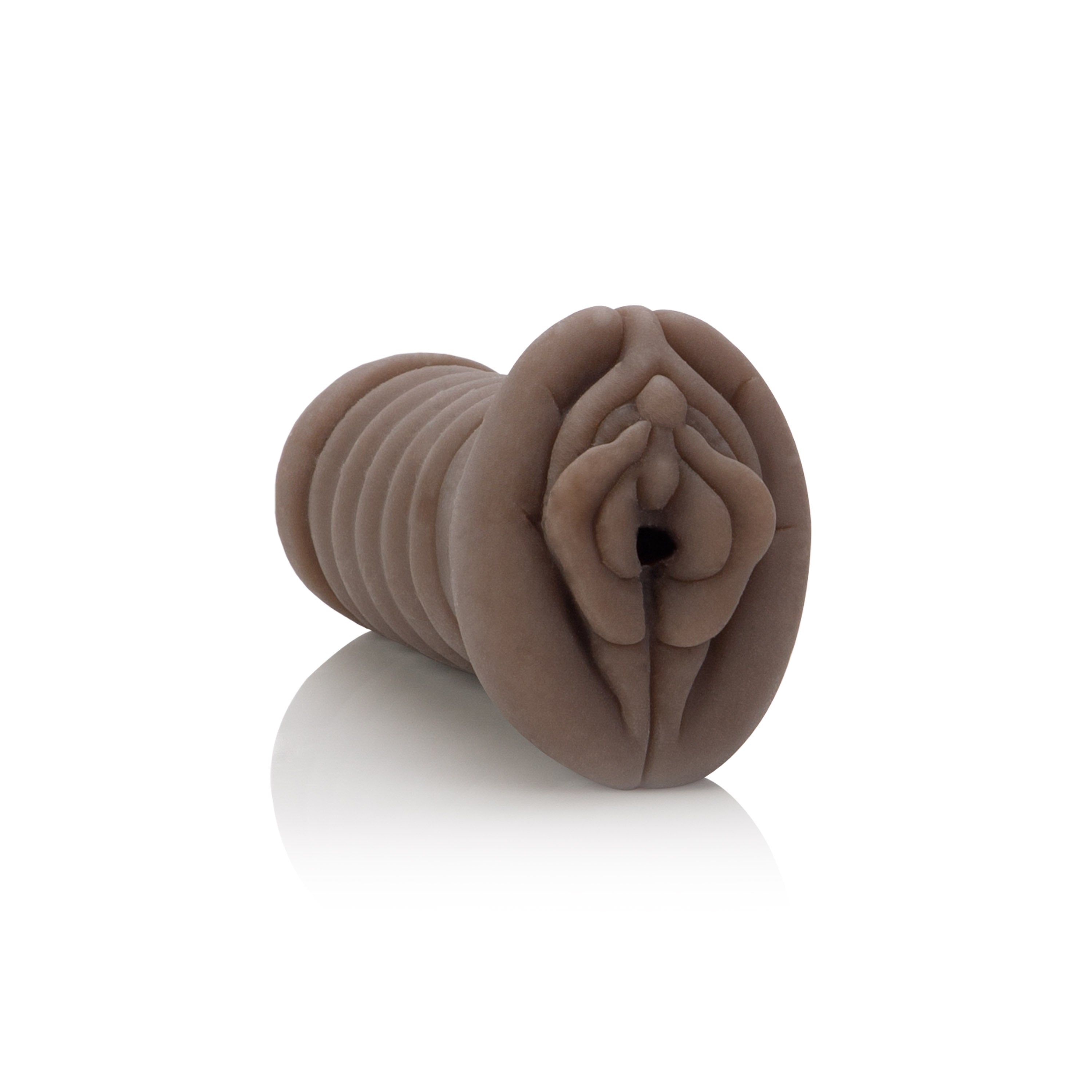 Highly detailed My Cocoa Stroker Masturbator with ribbed pleasure chamber for enhanced sensations. Soft, stretchy design.