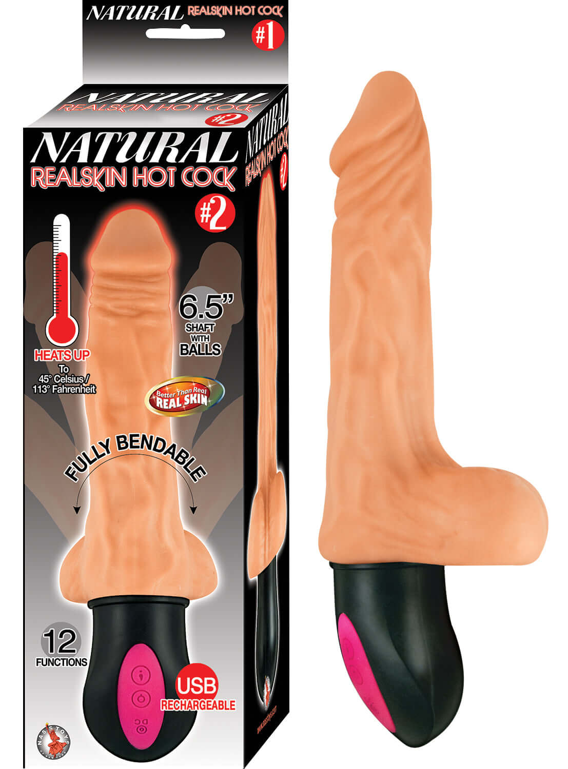 Natural Realskin Hot Cock #2 - Flesh-1