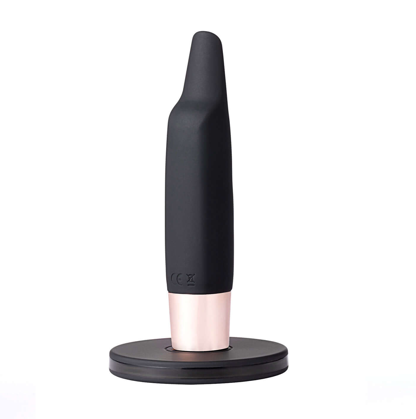 Aspen 15-Function Rechargeable Wireless Flickering Tip Vibrator - Black-1