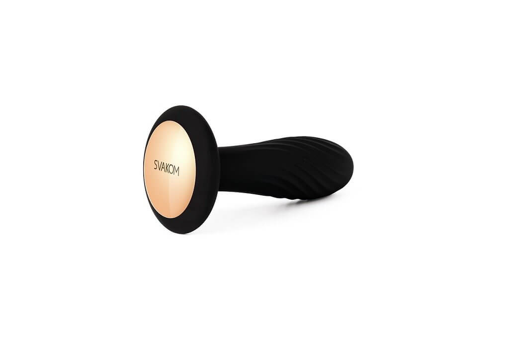 SVAKOM Bella Anal Plug Black displaying elegant design and smooth texture for pleasurable anal exploration.