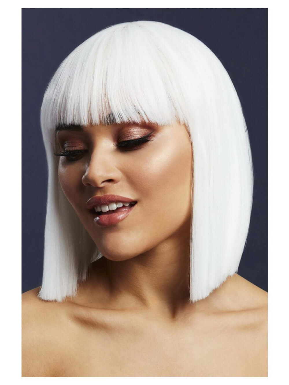 Fever Lola Wig Blunt Cut Bob - White