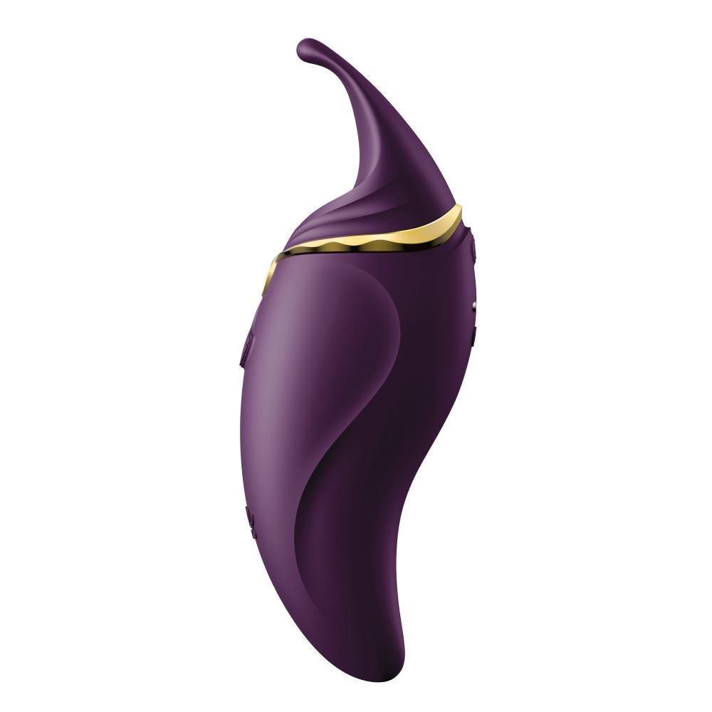 ZALO Hero Clitoral Rechargeable Massager in Twilight Purple with ergonomic design and PulseWave™ technology.