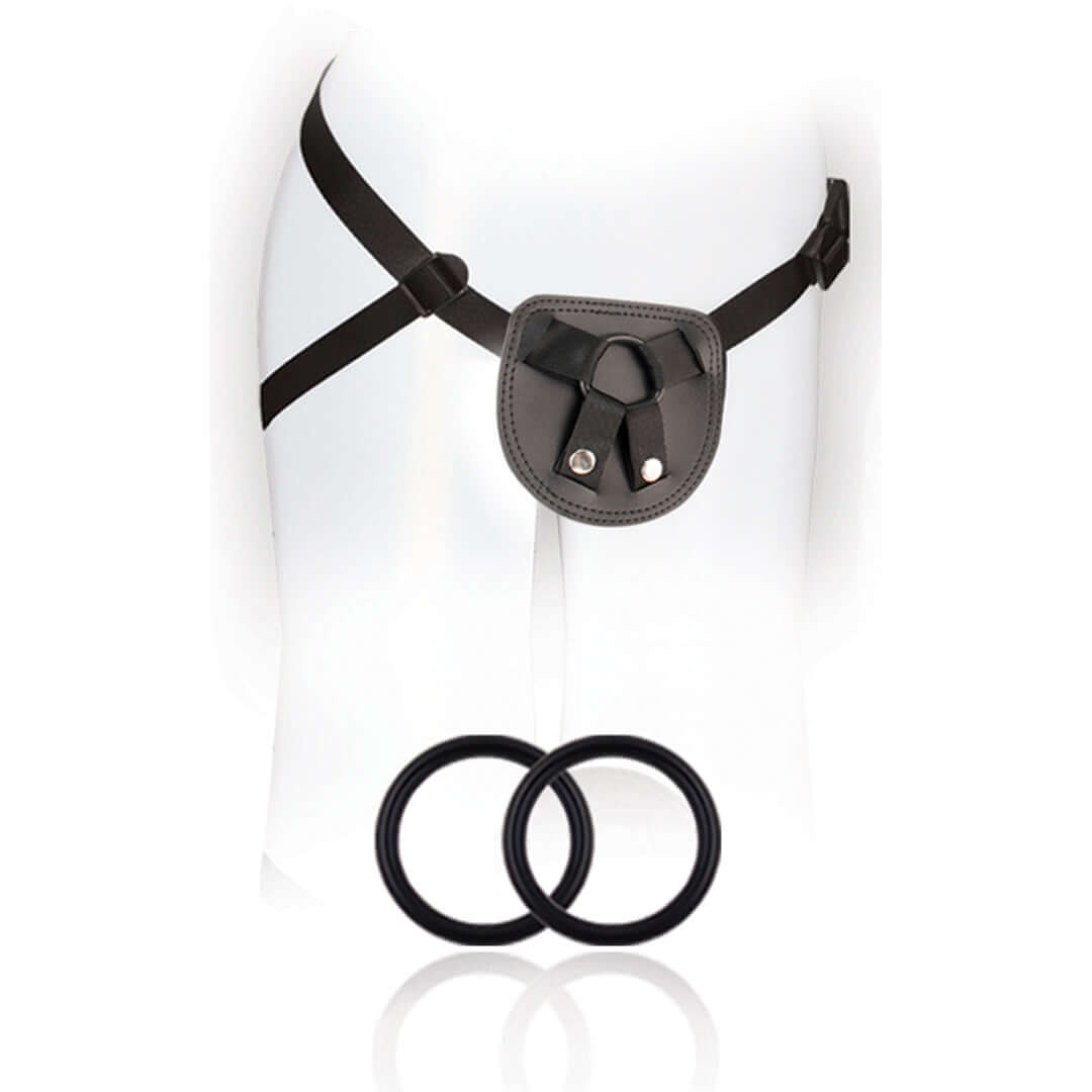 SX For You Beginners Harness Black with adjustable straps and two rings for versatility