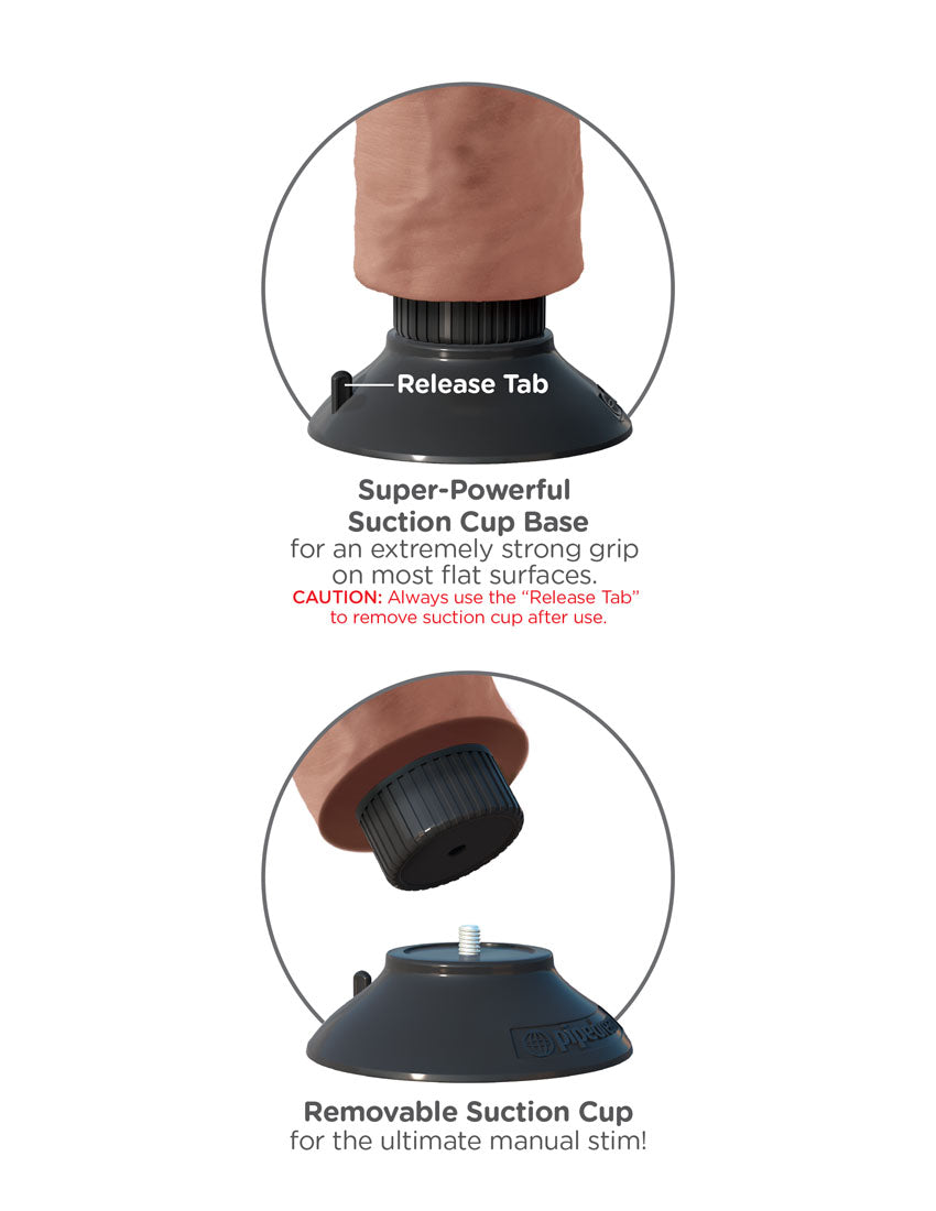 King Cock 9" Vibrating Cock - Tan