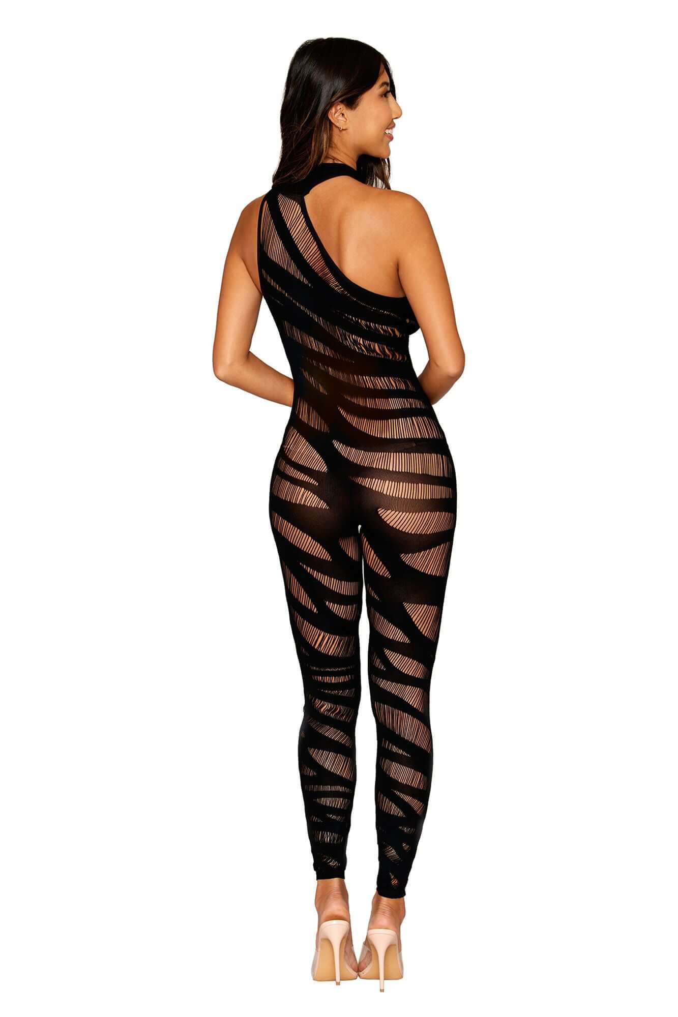 Bodystocking - One Size - Black-1