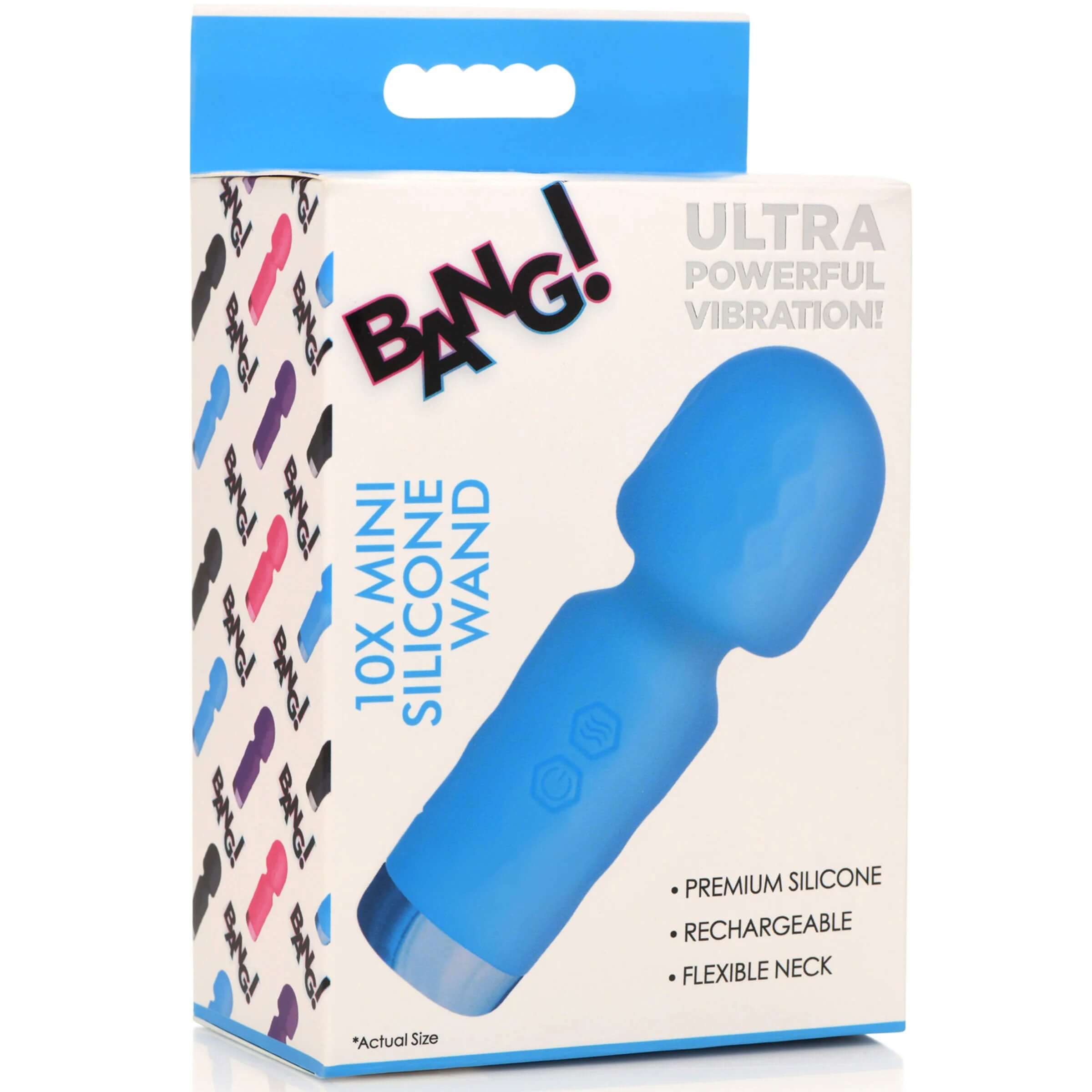 10x Mini Silicone Wand - Blue-1