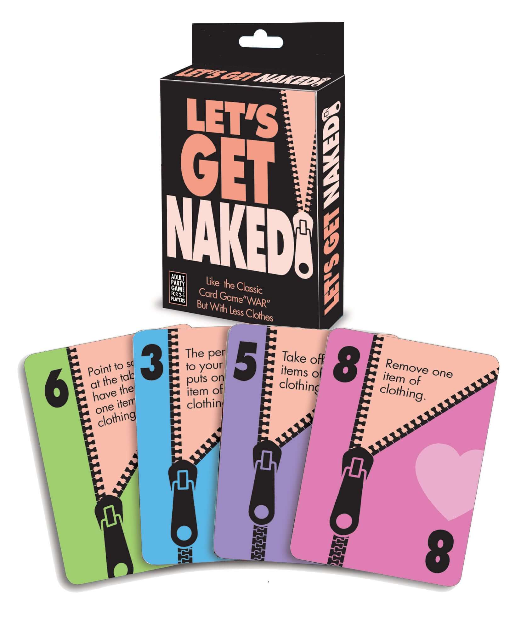 Let's Get Naked Card Game - A Sexy Stripping Game for Adults