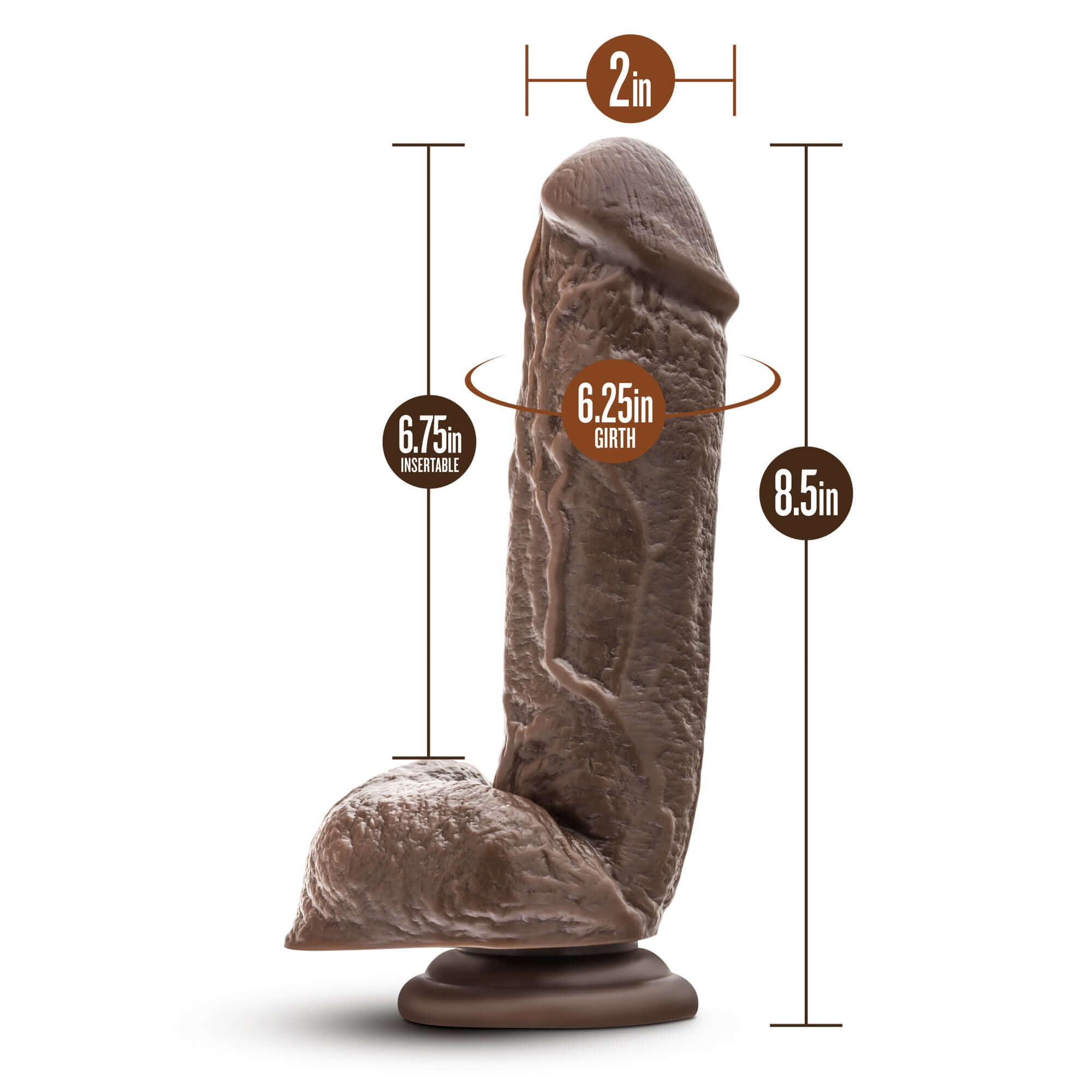 Dr. Skin - Mr. Magic - 9 Inch Dildo - Chocolate-1