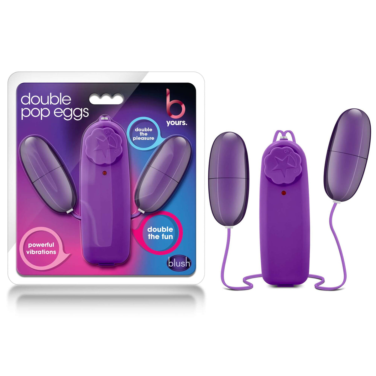 B Yours Double Pop Bullet Eggs - Plum