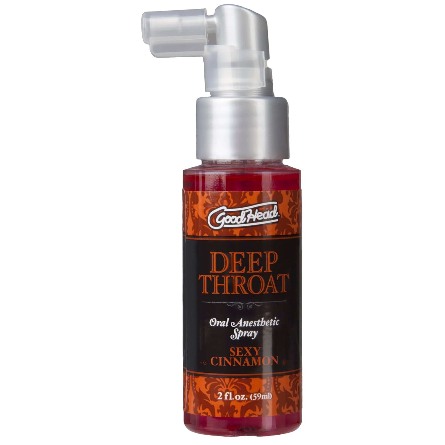 Good Head Deep Throat Spray Sexy Cinnamon - Oral Anesthetic Spray 2 fl oz Bottle
