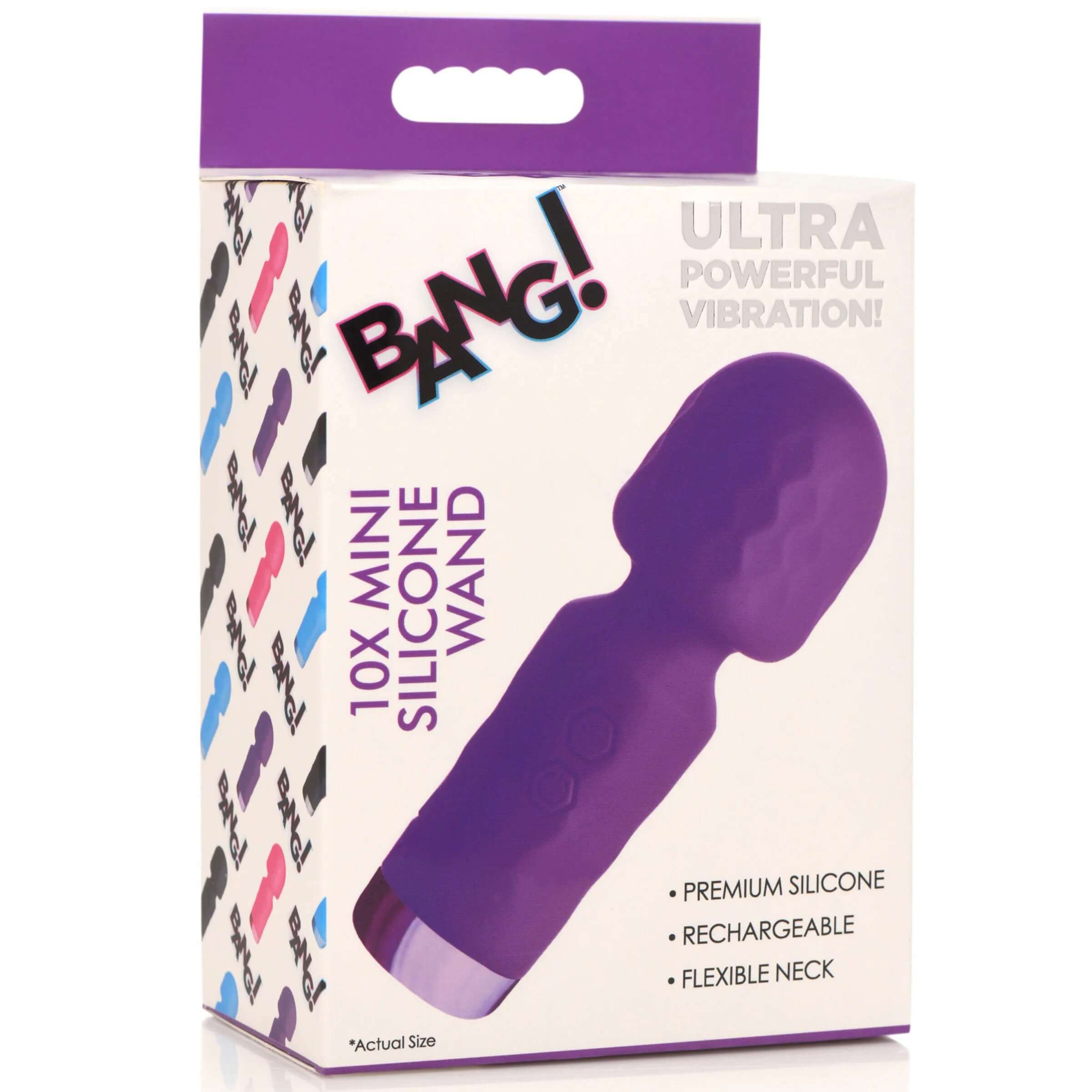 10x Mini Silicone Wand - Purple-1