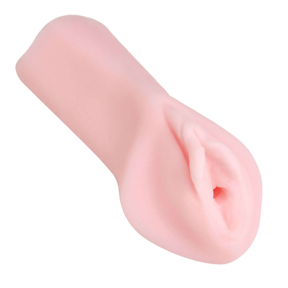 Mini Realistic Tight Pussy Masturbator showcasing realistic texture and compact design for discreet use.