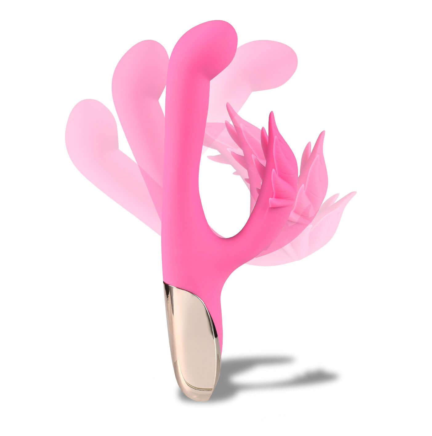 Maui 420 Series - Dual Motor G-Spot Pot Leaf - Rechargeable Vibrator - Pink-1