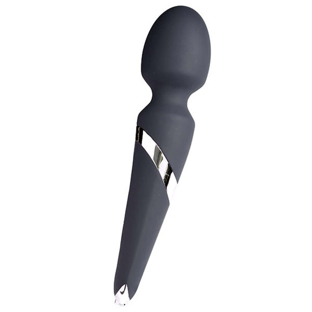 Wanda Rechargeable Wand Just Black ergonomic design and sleek appearance for ultimate pleasure.