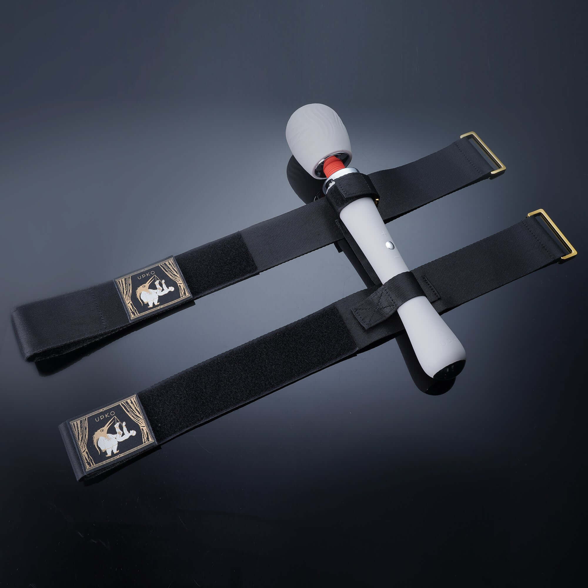 UPKO remote-control wand vibrator and thigh harness combo for enhanced pleasure and discreet enjoyment.