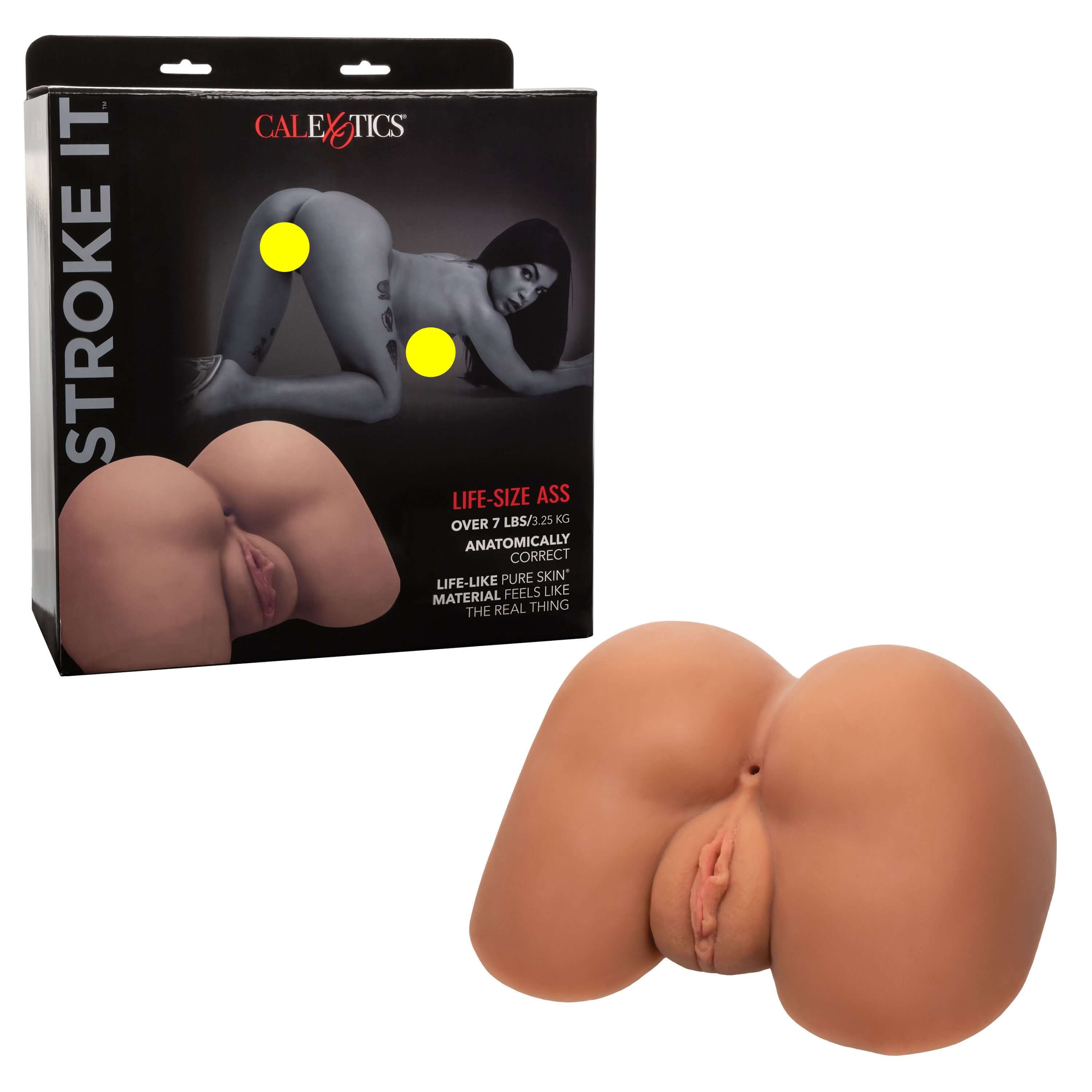 Stroke It Life-Size Ass - Brown