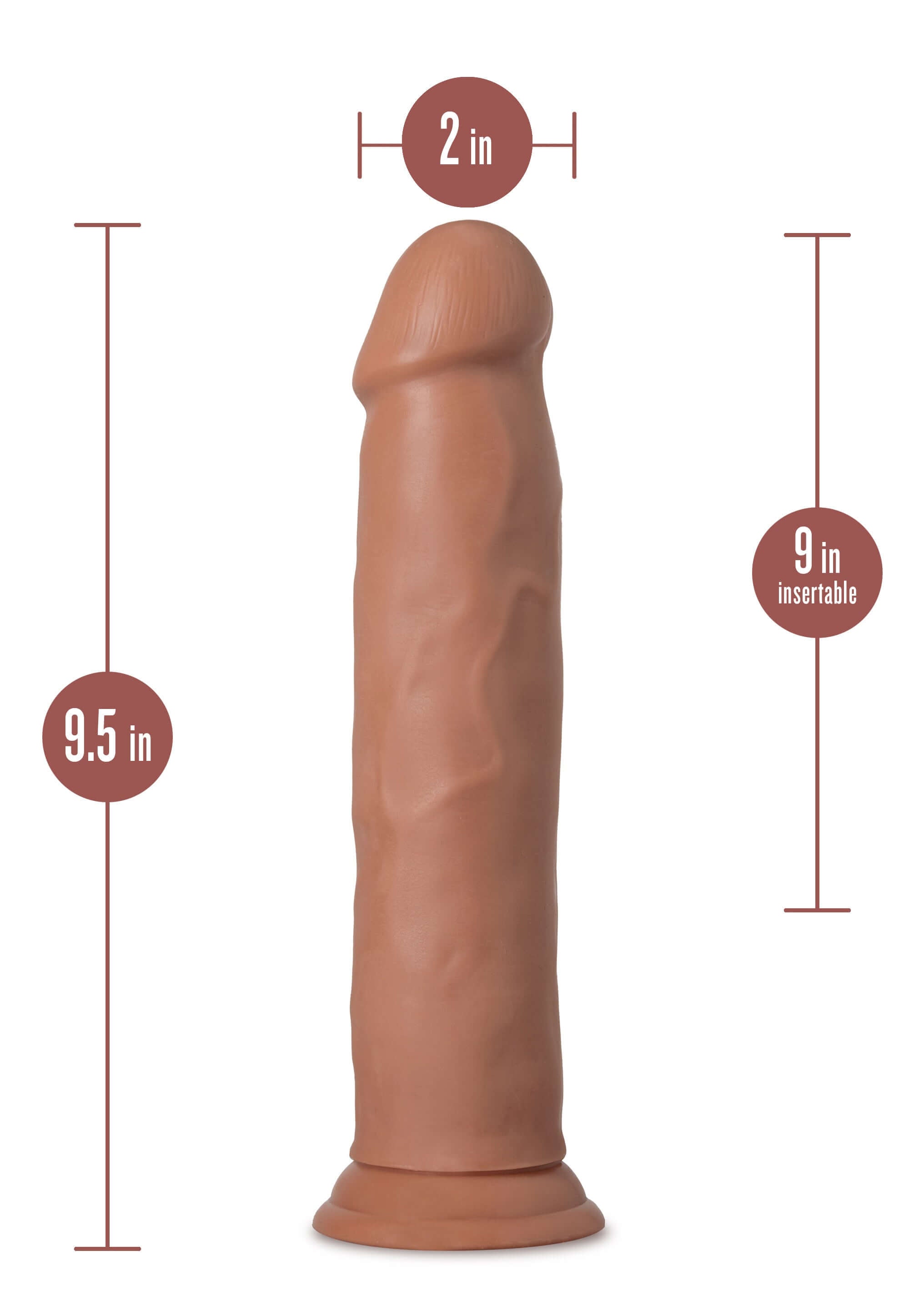 Au Naturel - Carlos - 9 Inch Dong - Mocha Mocha-1
